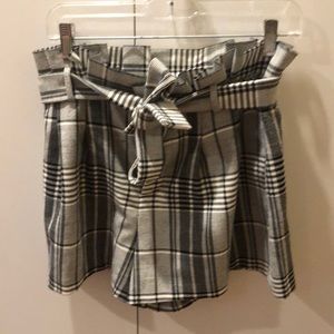 Alice and Olivia dressy plaid shorts.